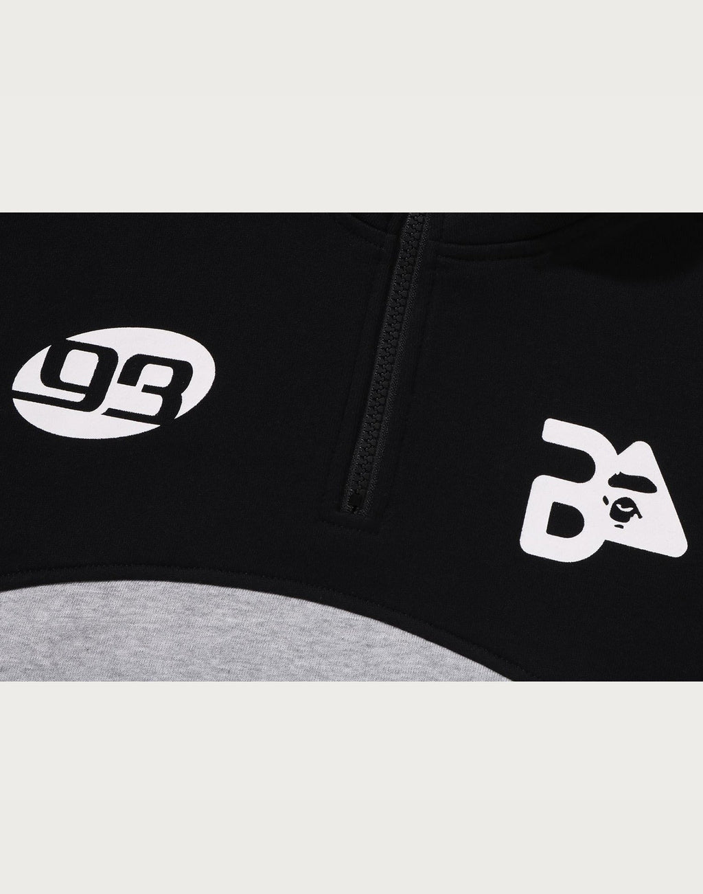 BAPE RELAXED FIT HALF ZIP SWEATSHIRT KIDS