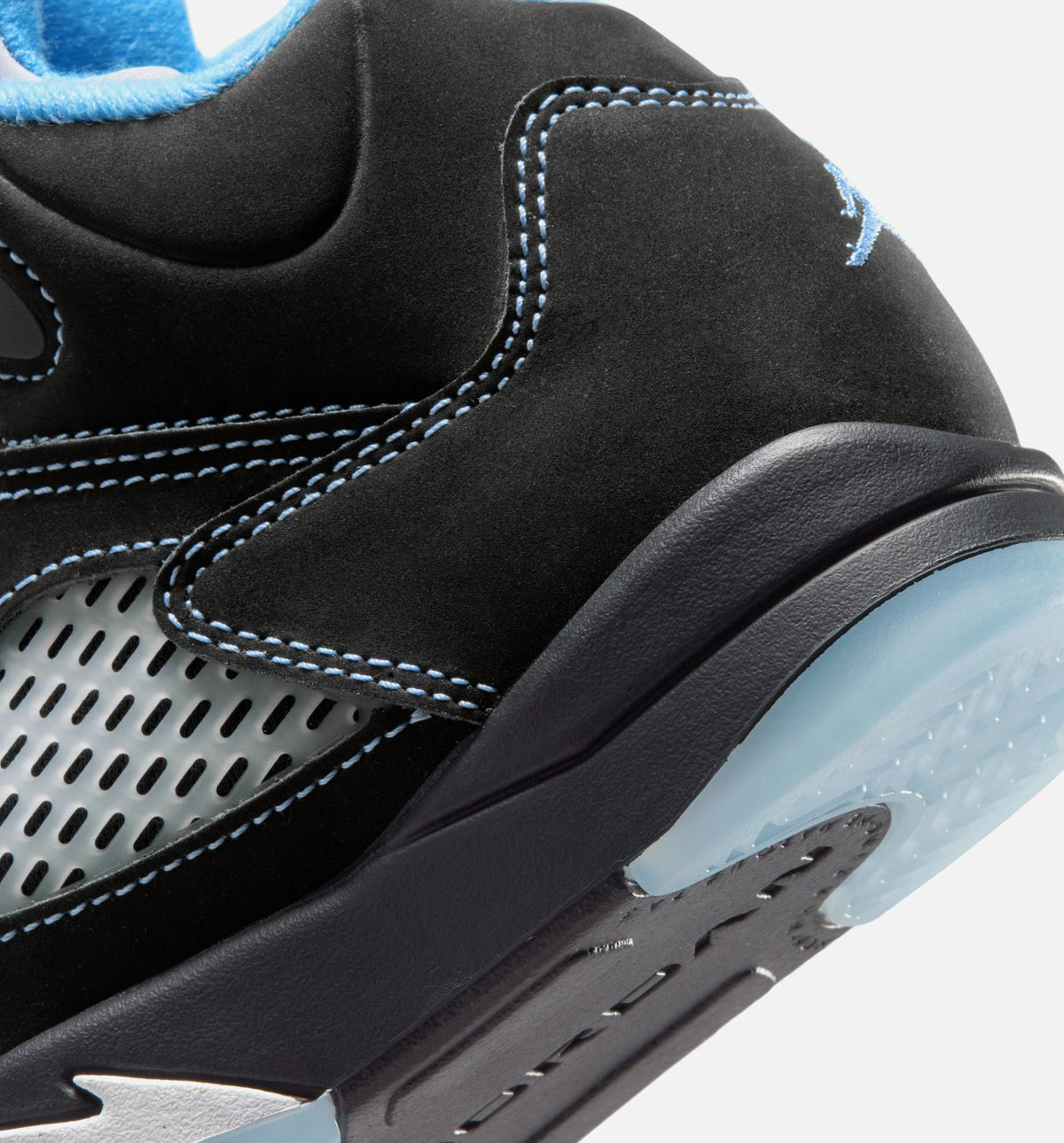 Air Jordan 5 Retro Black Carolina Preschool Shoe - Black/University Blue/White