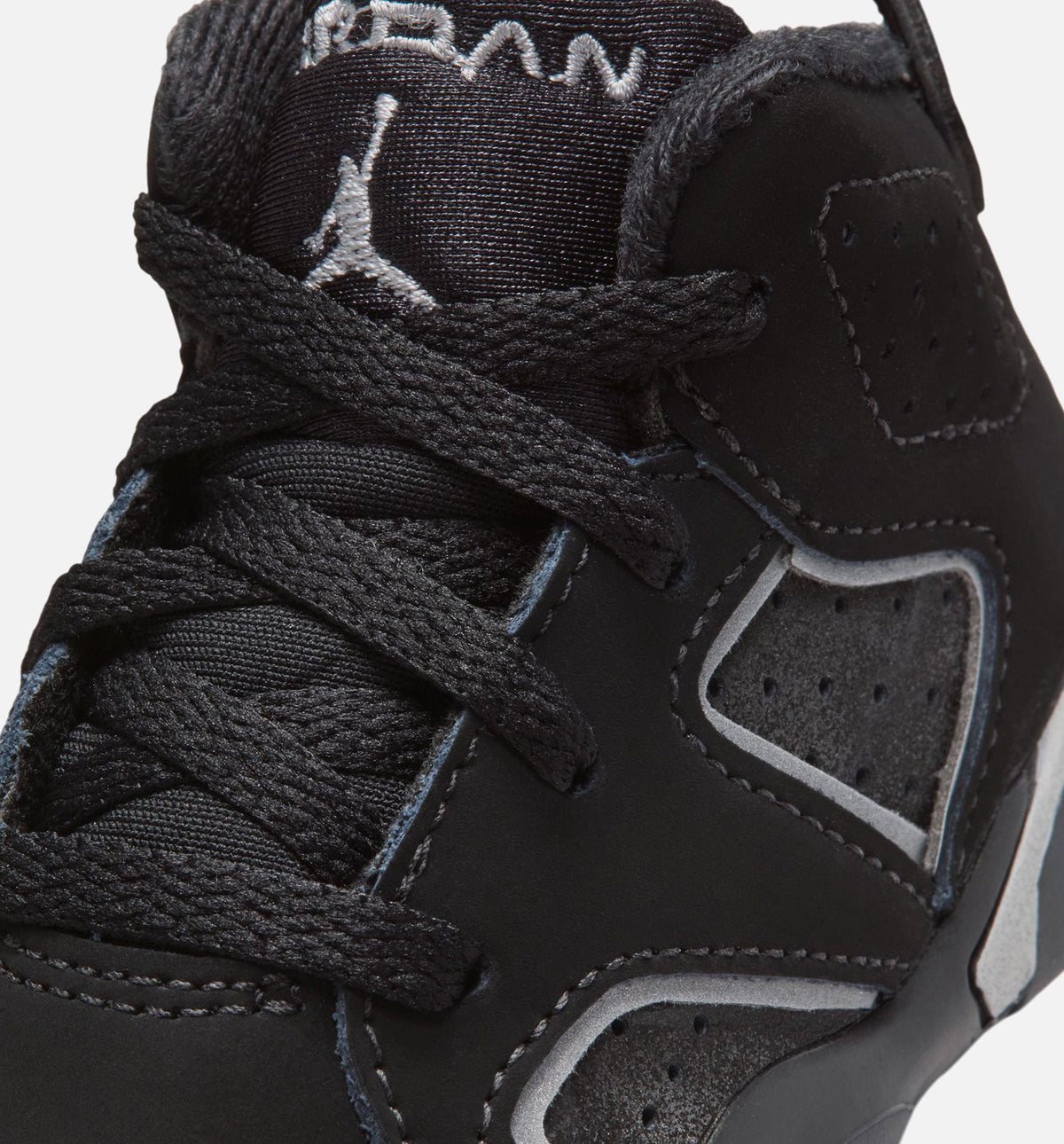 Air Jordan 6 Cap & Gown Infant/Toddler Lifestyle Shoe – Black/Reflective Silver