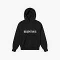 Essentials Fear Of God Hoodie Black Knit