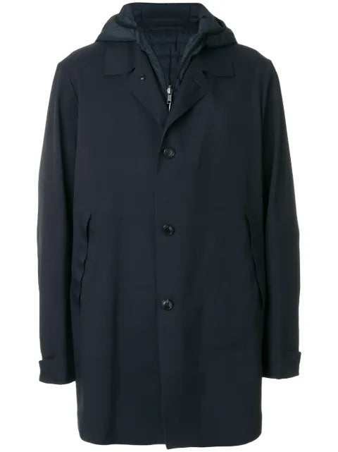 Liska single breasted jacket with padded vest piece