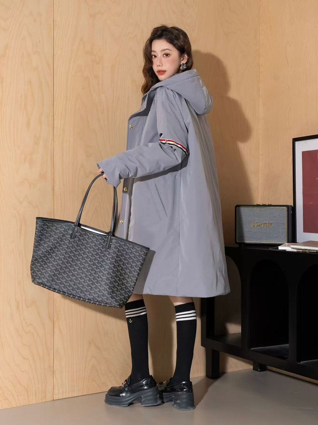 Unisex mid-length down jacket | Thom Browne