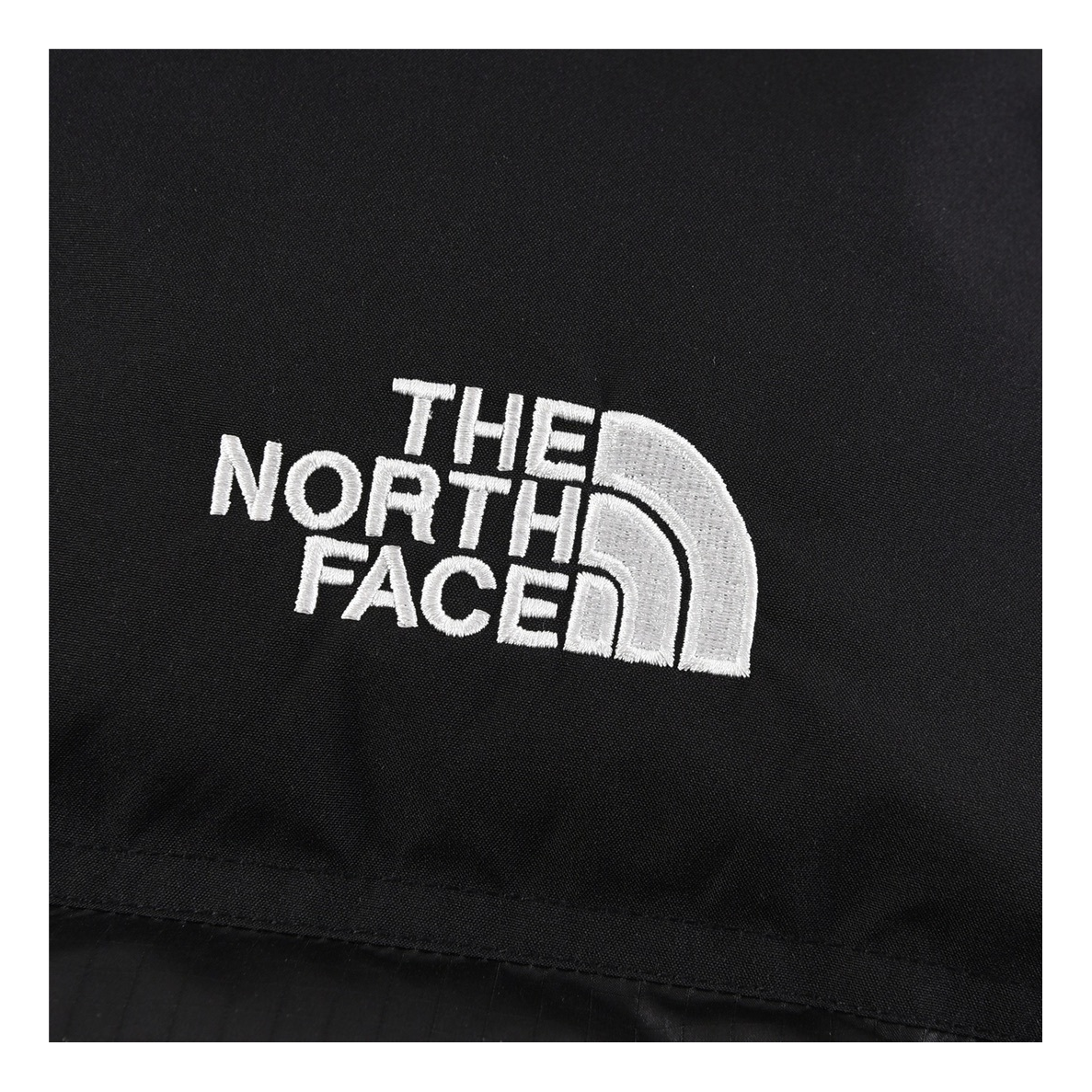 The North Face Nuptse Cropped Puffer Jacket in Black