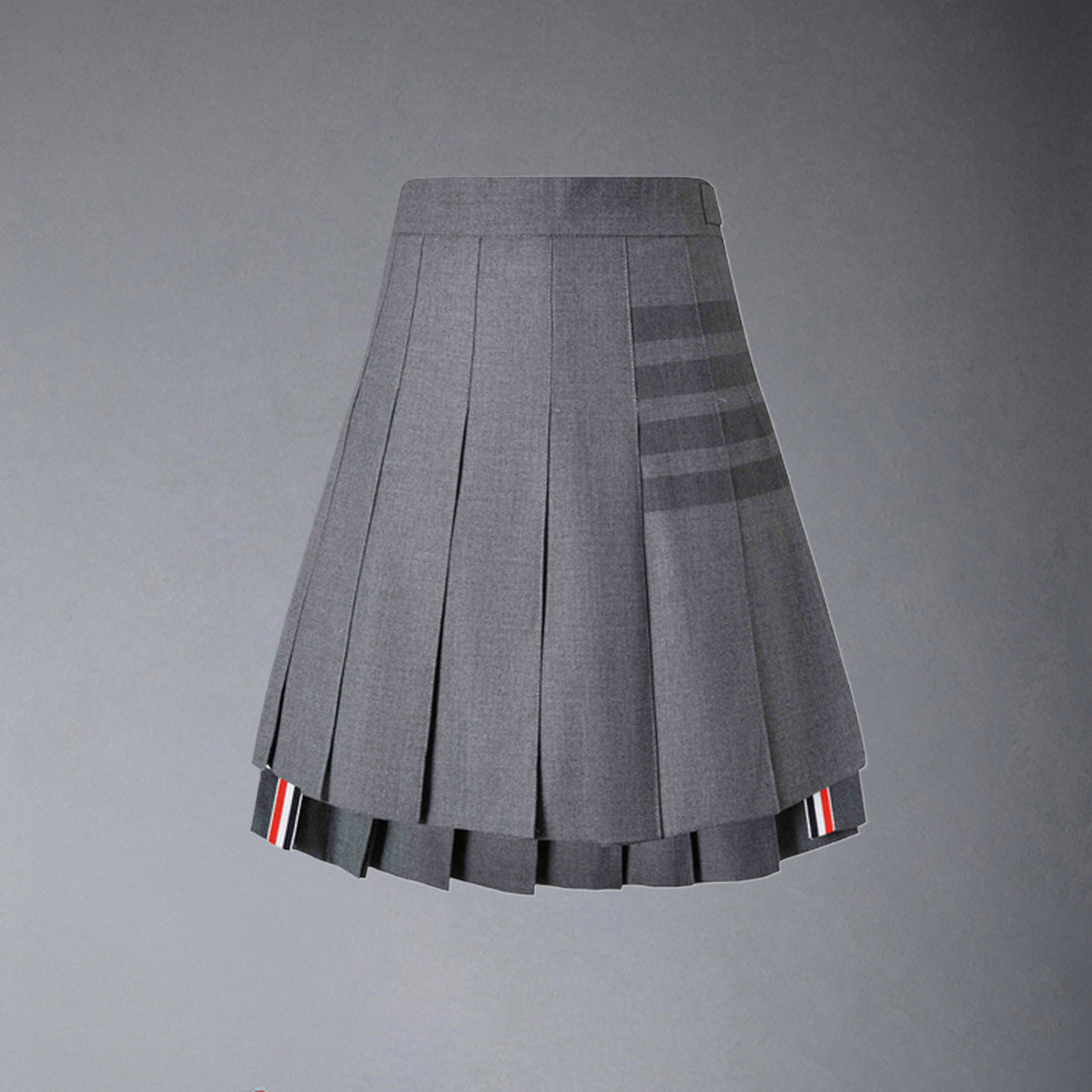 Women's 4-Bar Pleated Mini Skirt | Thom Browne