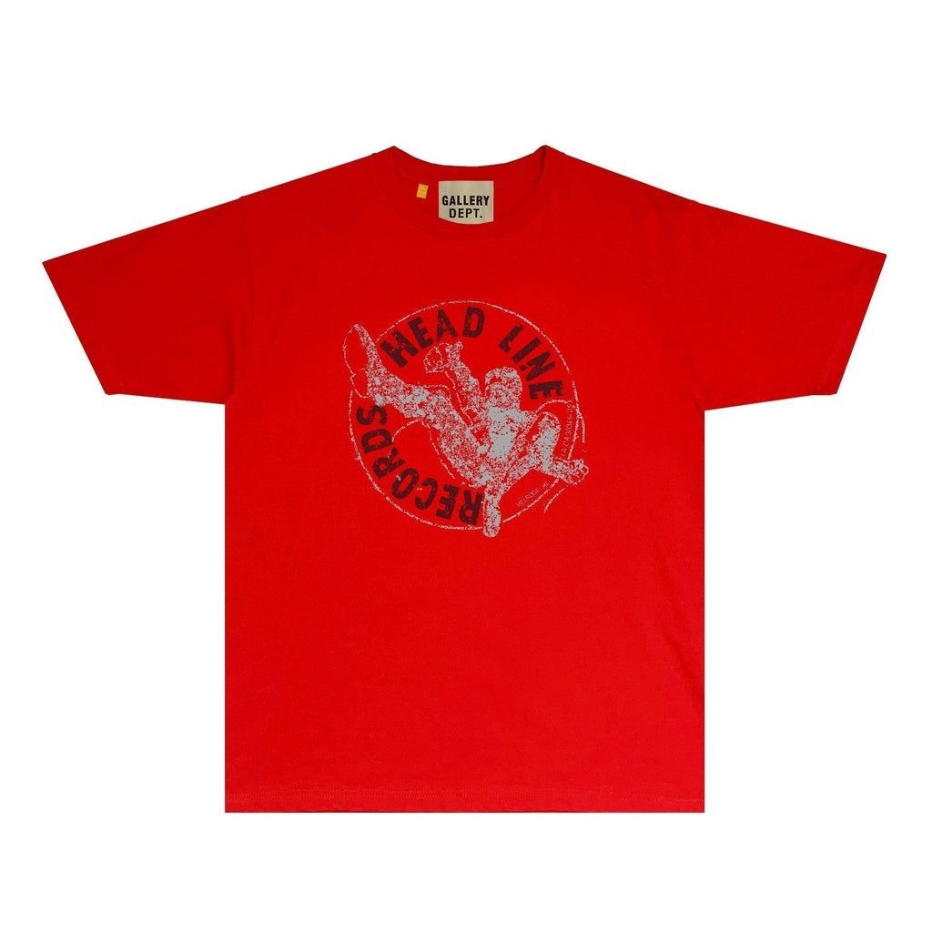 Gallery Dept T Shirt Retro Printed Loose Short-Sleeved Shirt