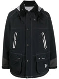 BARBOUR and WANDER logo-print hooded jacket
