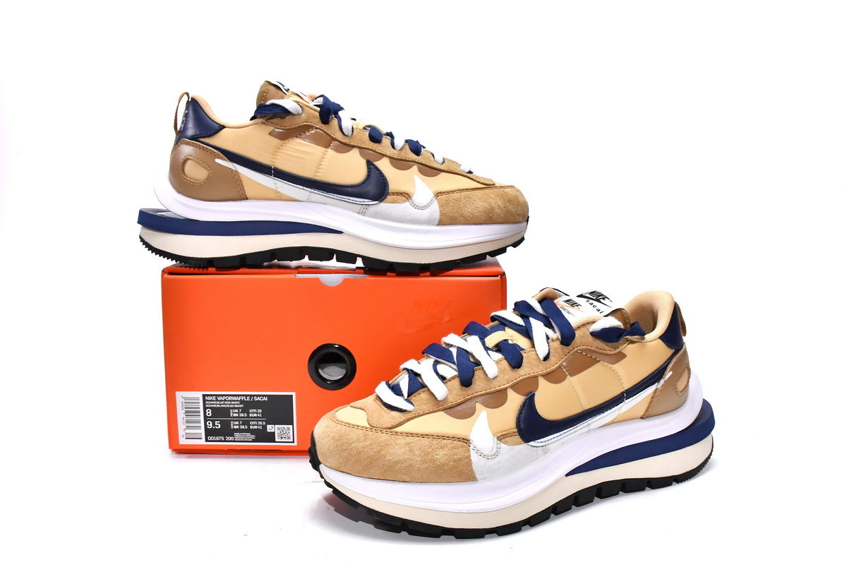 Reps Sneakers Sacai x Nike VaporWaffle Sesame and Blue Void DD1875-200