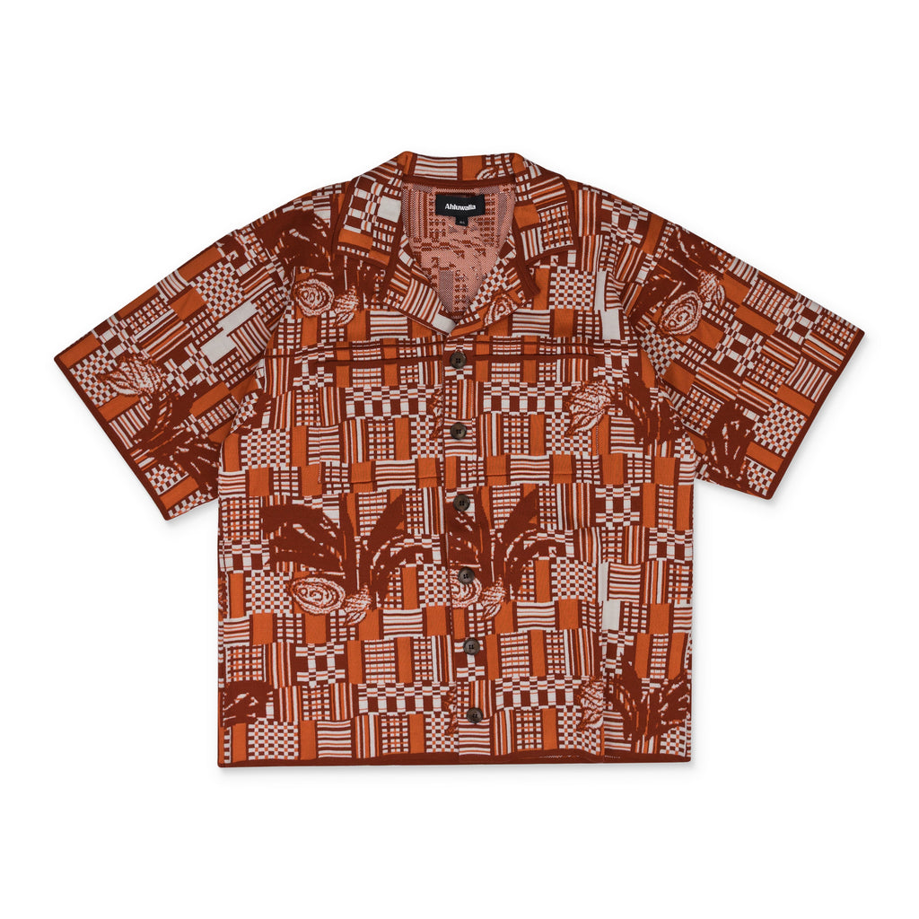 Orange Benoit Knit Short Sleeve Shirt