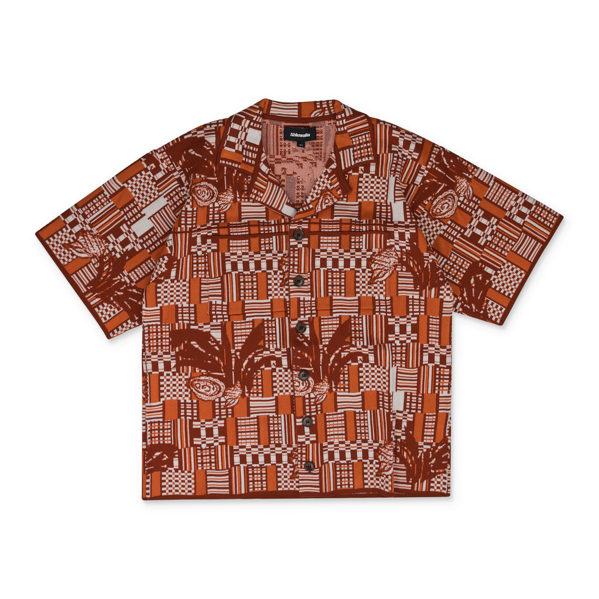 Orange Benoit Knit Short Sleeve Shirt