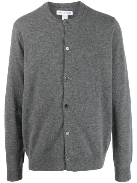 Comme Des Garçons Shirt round-neck knit cardigan
