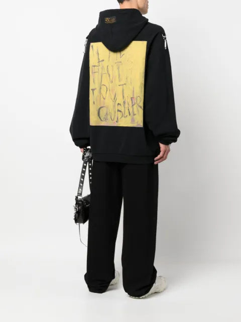 Raf Simons artwork-print cotton hoodie