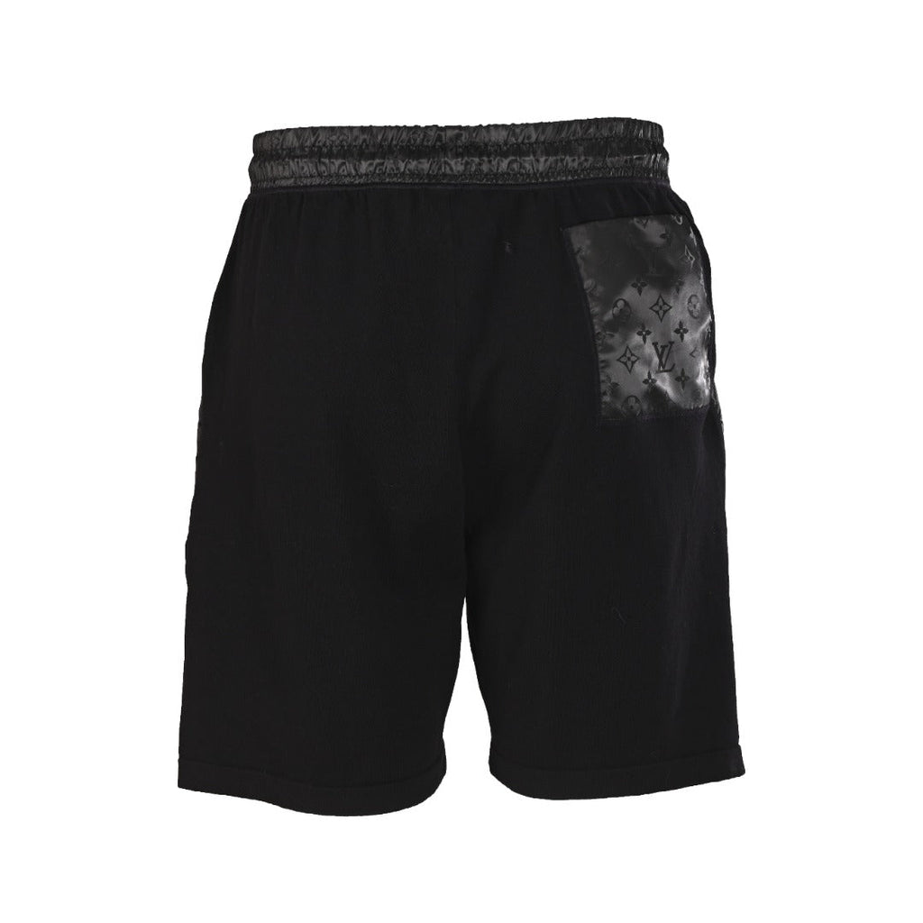 Jacquard Knit Nylon-Trim Drawstring Shorts
