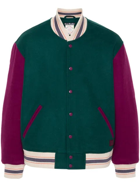 Acne Studios colour-block felted jacket
