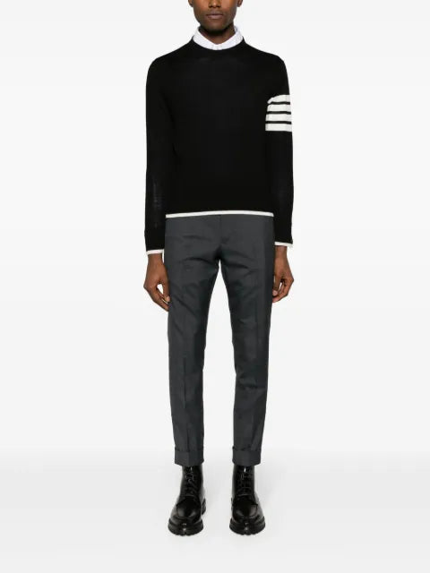Thom Browne 4-Bar stripe virgin wool jumper