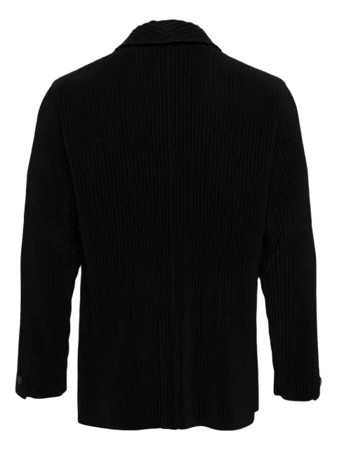 Homme Plissé Issey Miyake plissé-effect single-breasted blazer