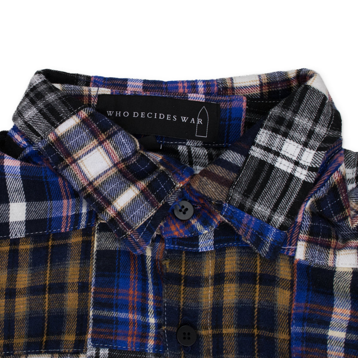MULTICOLOR PLAID POCKET FLANNEL