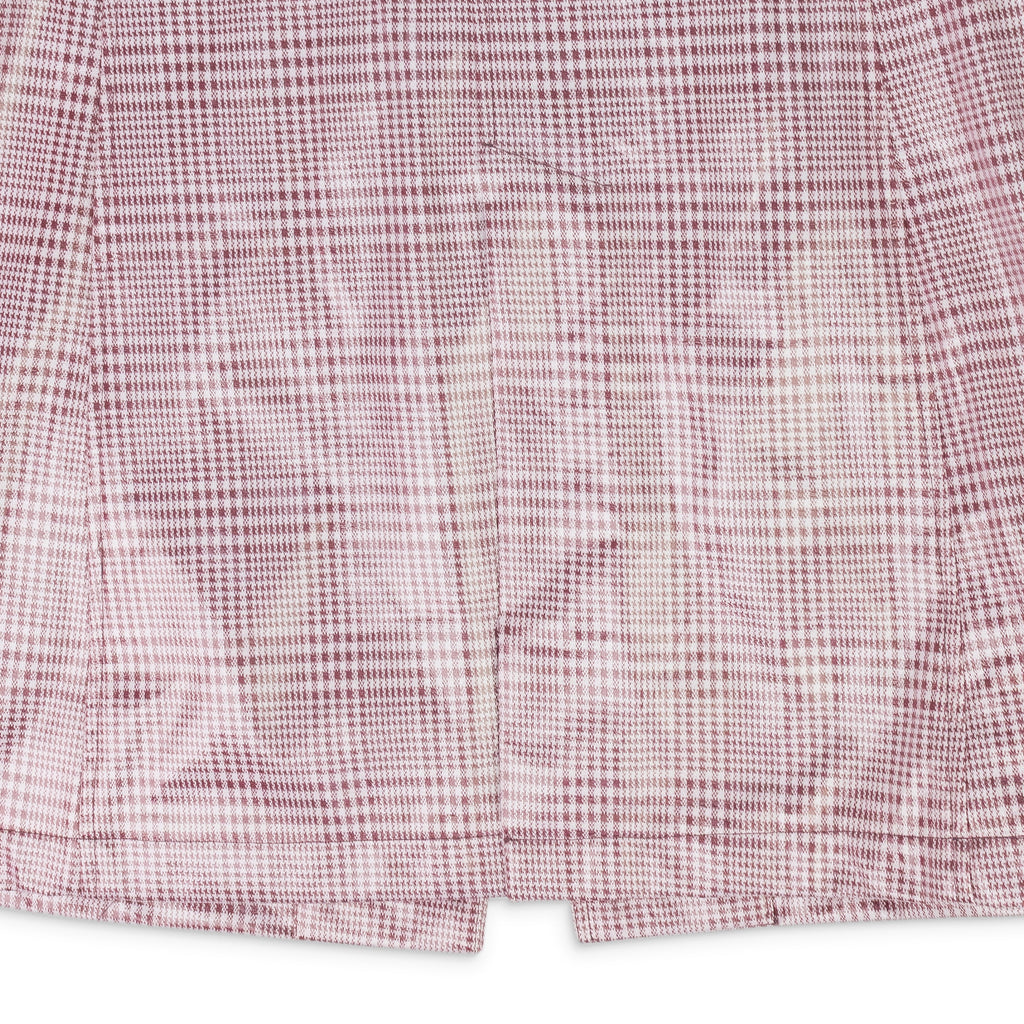Pink Plaid Vinyl Trenchcoat