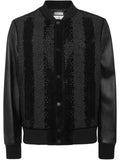 Philipp Plein suede bomber jacket LS strass