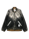 Maison MIHARA YASUHIRO embroidered satin bomber jacket