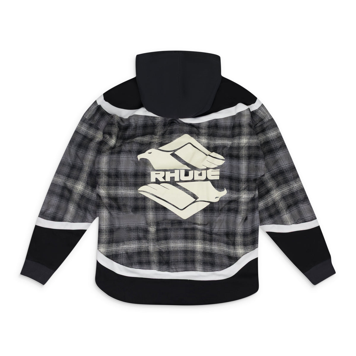 Grey Hockey Zip-UP Hoodie