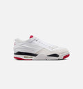 Air Jordan 4 RM Men's Sneakers - White Black Neutral Grey Varsity Red