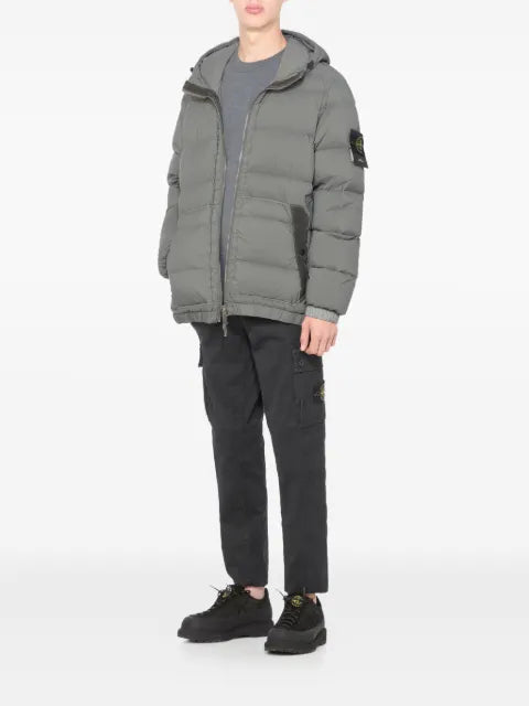 Stone Island down jacket with hood