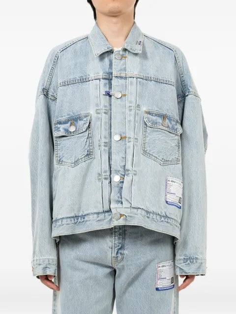 in･stru(men-tal). logo-print denim jacket