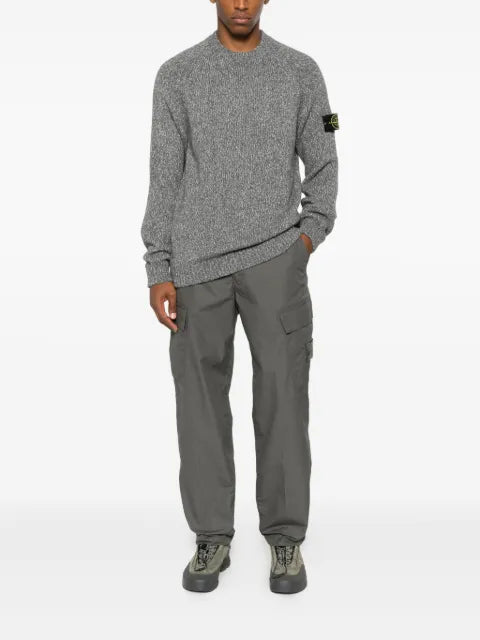 Stone Island logo-detail crew-neck sweater