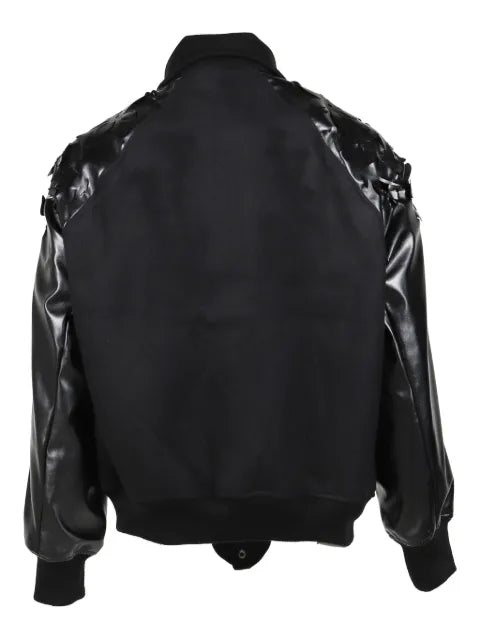 JUNTAE KIM  flower-embellished bomber jacket