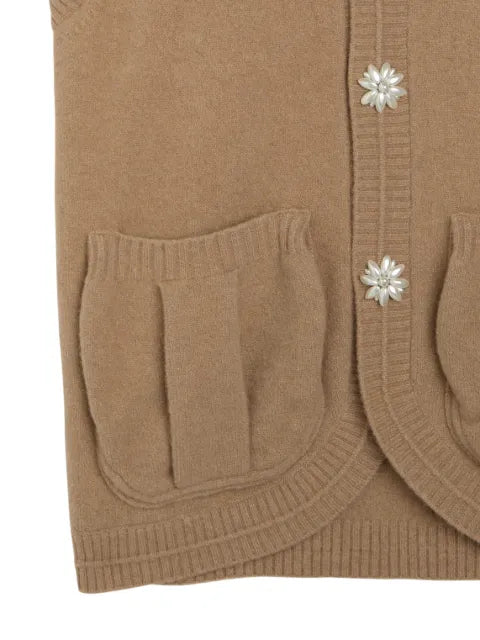 Simone Rocha faux-pearl-embellished cardigan