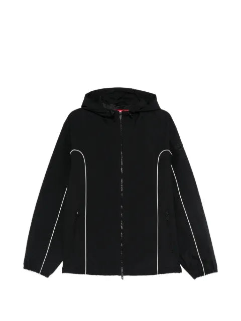 Diesel hooded zip-fastening jacket