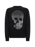 Philipp Plein cashmere roundneck pullover Skull strass