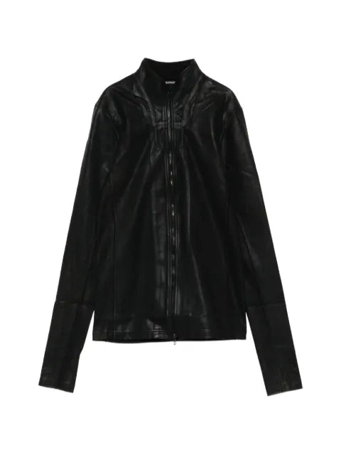 Julius zip- front stand- collar jacket