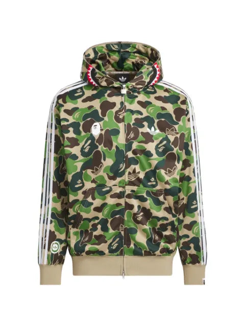 adidas x BAPE Shark camouflage-print hoodie