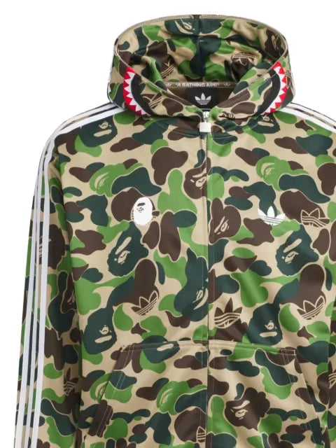 adidas x BAPE Shark camouflage-print hoodie