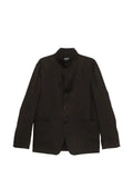 Zegna mandarin-collar buttoned jacket
