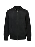 BREATH DRIVERS ribbed-knit zip-up cardigan