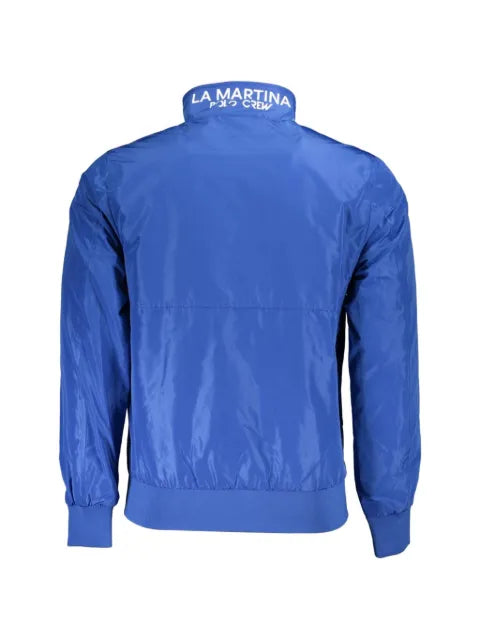 La Martina logo-embroidered zip-up jacket