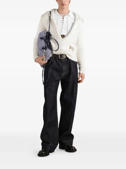 Dolce & Gabbana smooth-knit pullover with logo
