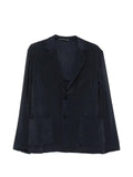 Giorgio Armani textured single-breasted blazer