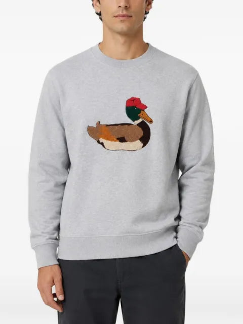 Dean Edmonds duck-patchwork sweatshirt