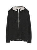 Eleventy ribbed-knit zip-up hoodie