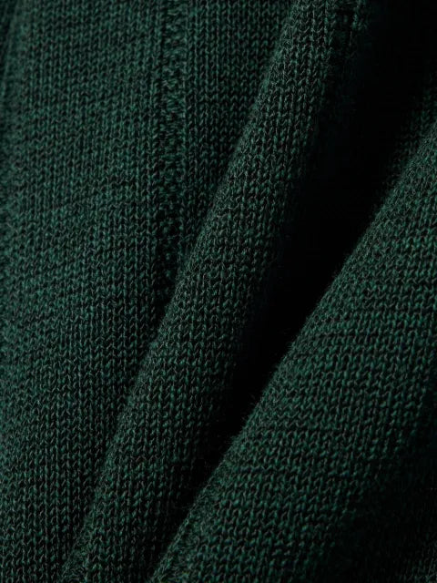 Lacoste ribbed-knit V-neck cardigan