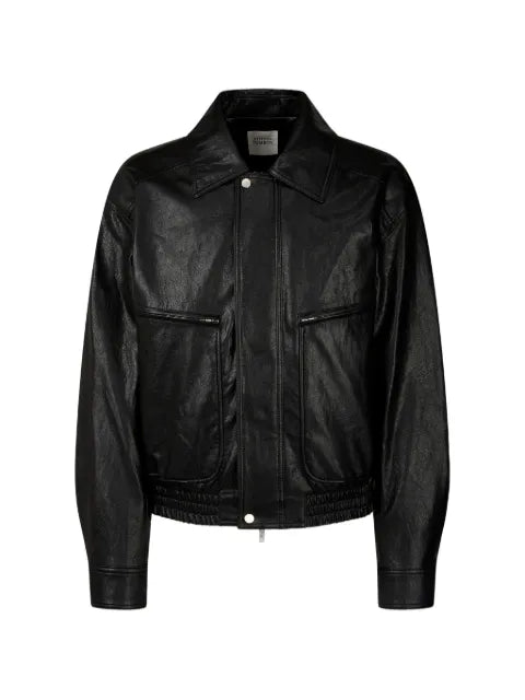 TOMBOY faux-leather pocket jacket