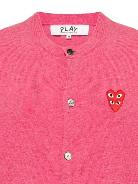 Comme Des Garçons Play heart-patch button-up cardigan