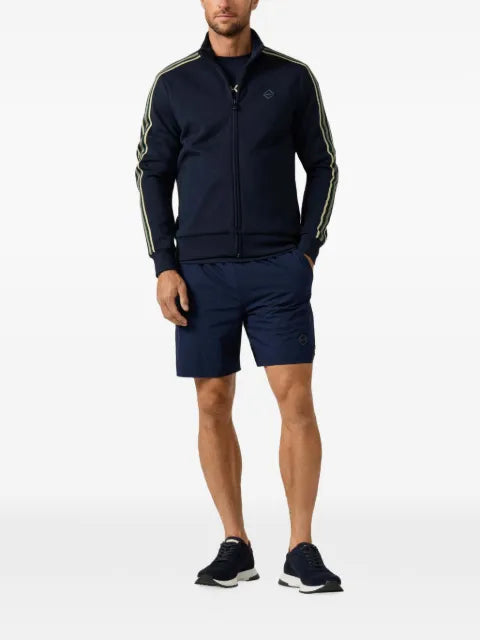 Hackett London side-stripe zip-up sweatshirt
