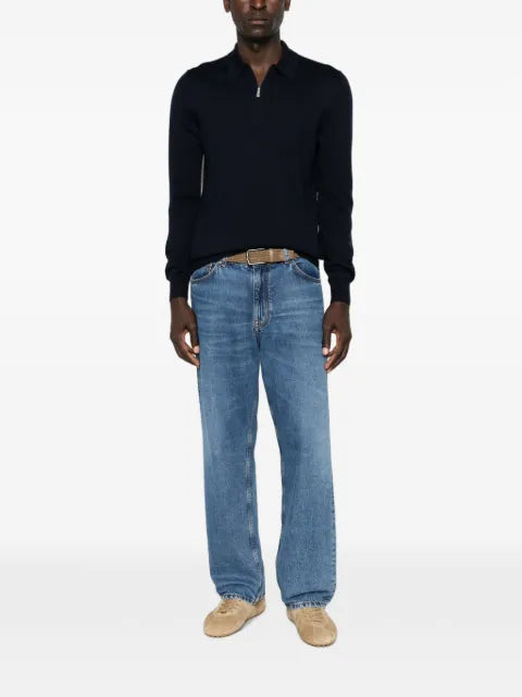 Gran Sasso quarter-zip polo sweater