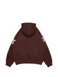 Denim Tears chenille-patch zip-up hoodie