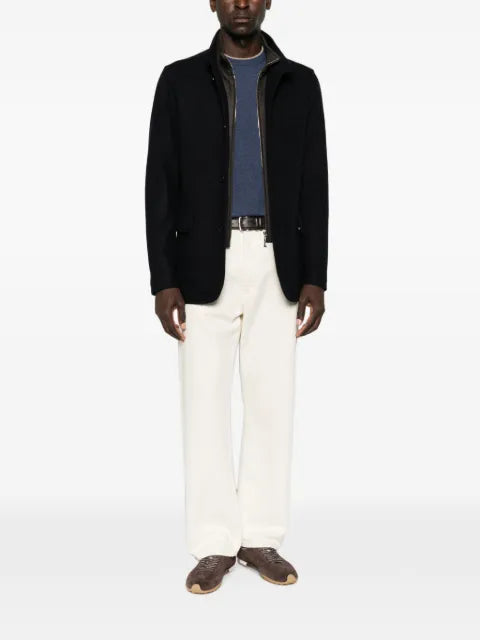 Mandelli cashmere high-neck blazer