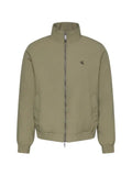 Calvin Klein logo-embroidered high-neck jacket